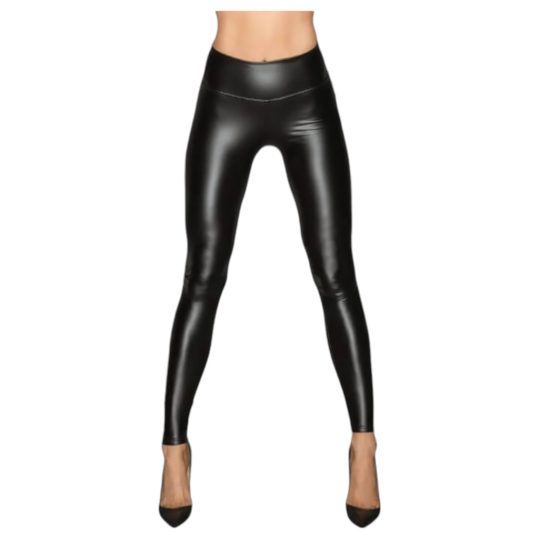 Noir - hosszú, fényes leggings (fekete)