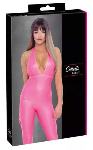 / Cottelli Party - overál, mély hátkivágással (pink)