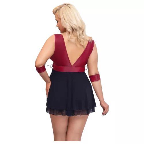 Cottelli Bondage Plus Size - babydoll (piros)