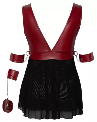 Cottelli Bondage Plus Size - babydoll (piros)