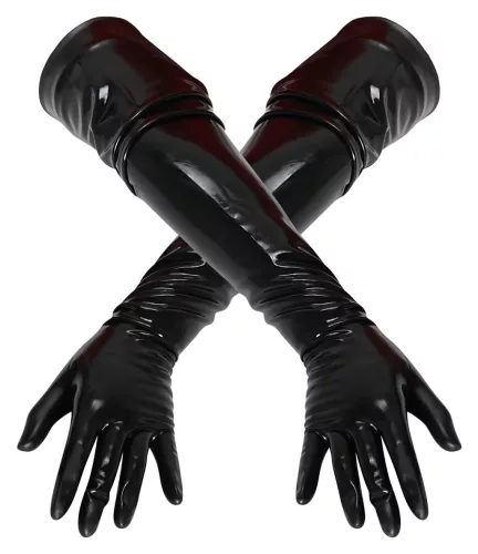 Late X hosszú, unisex kesztyű (fekete)