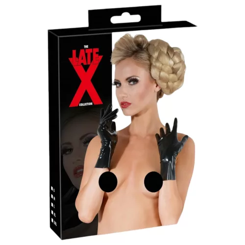 Late X rövid, unisex kesztyű (fekete)