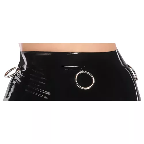 / LATEX - latex midiszoknya (fekete)