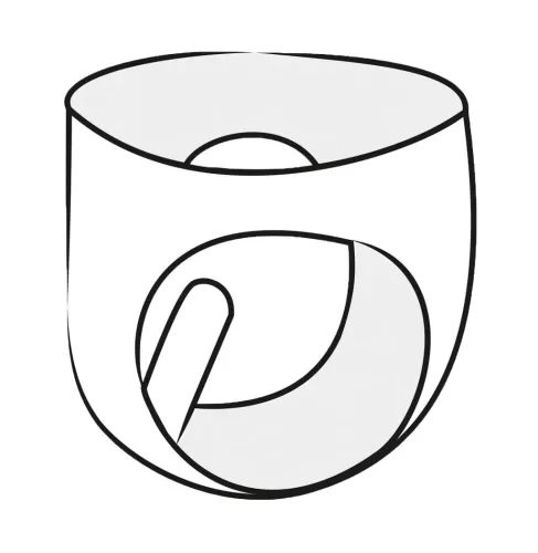 LATEX - női bugyi hüvelyóvszerrel (fekete)