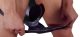 LATEX - férfi alsó belső kúpos anál dildóval (fekete)