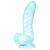OgazR Sea Serpent - barázdált dildó - 17 cm (kék-fehér)