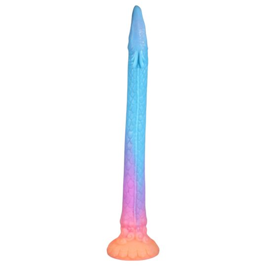 OgazR XXL Eel - foszforeszkáló anál dildó - 47 cm (pink)
