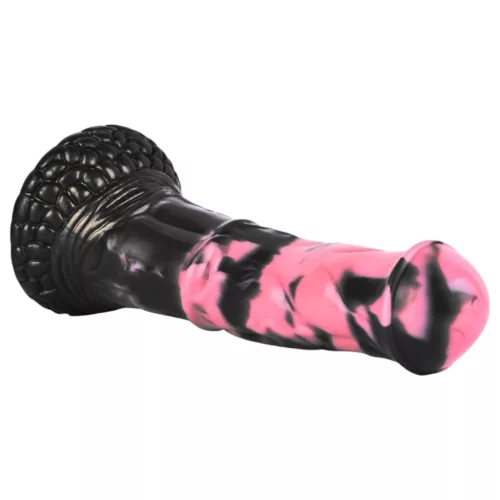 Bad Horse - szilikon ló pénisz dildó - 18cm (fekete-pink)