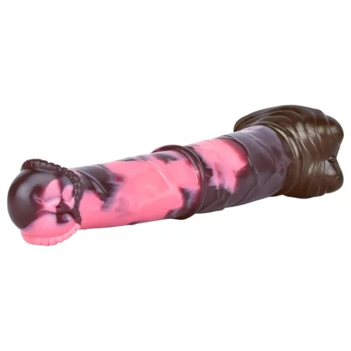 Bad Horse - szilikon ló pénisz dildó - 24cm (barna-pink)