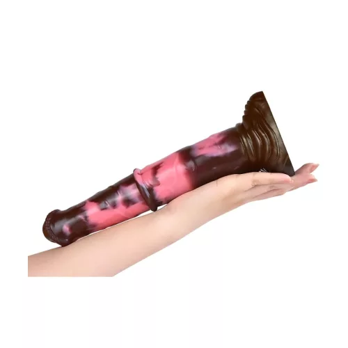 Bad Horse - szilikon ló pénisz dildó - 24cm (barna-pink)
