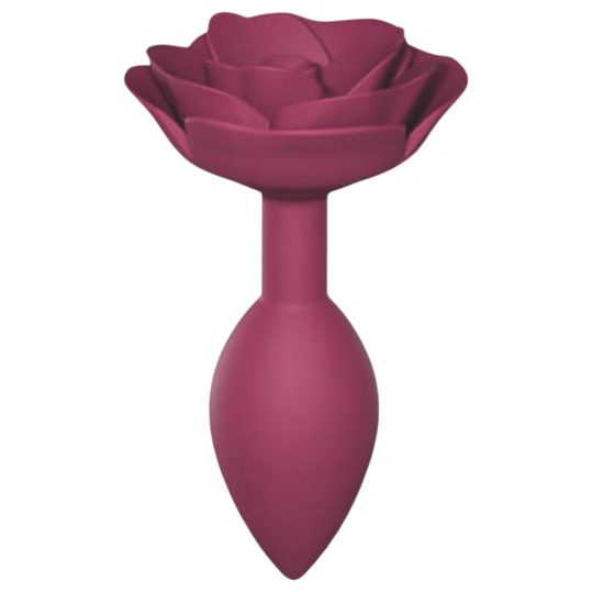 Love to Love Open Roses M - szilikon anál plug (piros)