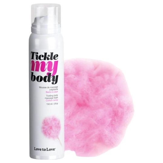 / Tickle my body - bizsergető masszázs hab - vattacukor (150ml)