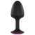 Dorcel Geisha Plug Ruby M - pink köves anál plug (fekete)