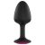 Dorcel Geisha Plug Ruby L - pink köves anál plug (fekete)