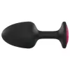 / Dorcel Geisha Plug Ruby L - pink köves anál plug (fekete)