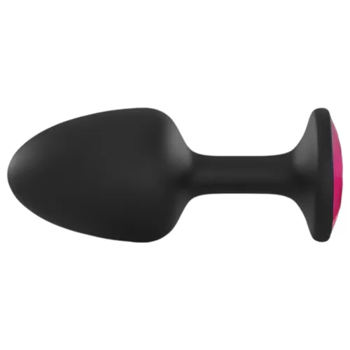 / Dorcel Geisha Plug Ruby L - pink köves anál plug (fekete)