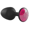 / Dorcel Geisha Plug Ruby L - pink köves anál plug (fekete)