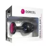 / Dorcel Geisha Plug Ruby L - pink köves anál plug (fekete)