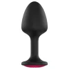 Dorcel Geisha Plug Ruby XL - pink köves anál plug (fekete)