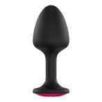   Dorcel Geisha Plug Ruby XL - pink köves anál dildó (fekete)