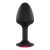 Dorcel Geisha Plug Ruby XL - pink köves anál dildó (fekete)