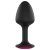 Dorcel Geisha Plug Ruby XL - pink köves anál plug (fekete)