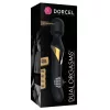 Dorcel Dual Orgasms Gold - 2in1 masszírozó vibrátor (fekete)