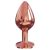 Dorcel Diamond Plug M - alumínium anál dildó - közepes (rózsaarany)