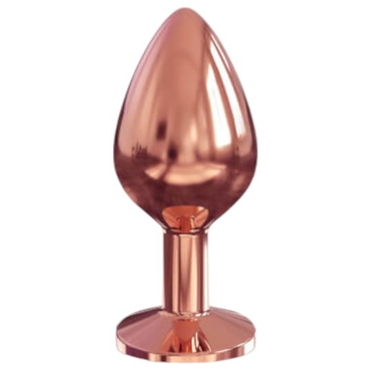 Dorcel Diamond Plug M - alumínium anál plug - közepes (rózsaarany)