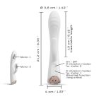 Dorcel Flexi Rabbit - melegítő csiklókaros vibrátor (fehér)