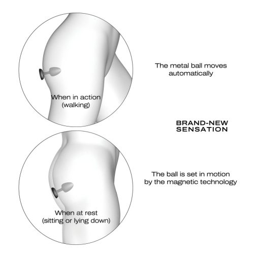 / Dorcel - golyós, távirányítós anál vibrátor M - (fekete)