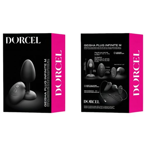 / Dorcel - golyós, távirányítós anál vibrátor M - (fekete)