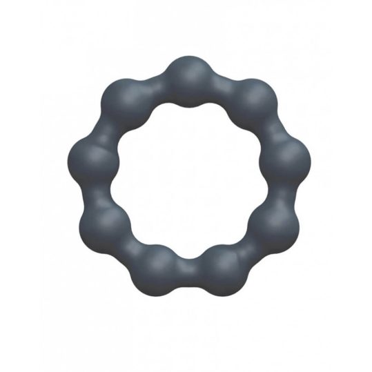 Dorcel Maximize - gömbös, szilikon péniszgyűrű (szürke)