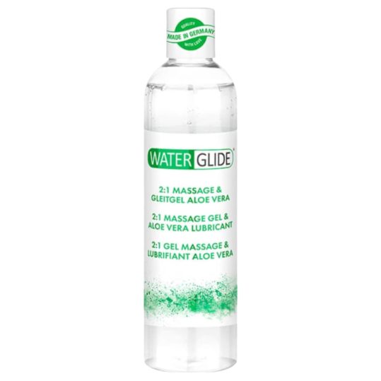 Waterglide 2in1 - aloe verás síkosító és masszázsgél (300 ml)