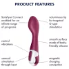 Satisfyer Hot Spot - akkus, melegítő G-pont vibrátor (piros)