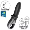 Satisfyer Hot Passion – App-vezérelt melegítő análvibrátor (fekete)