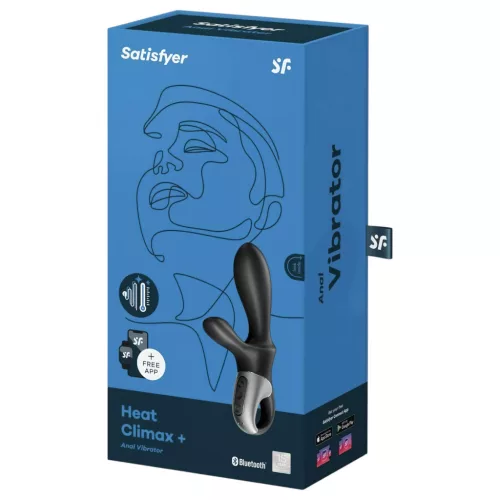 Satisfyer Heat Climax+ – App-vezérelt melegítő análvibrátor (fekete)