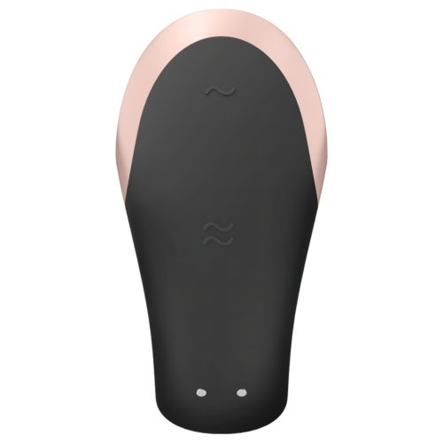 Satisfyer Double Love - okos, rádiós párvibrátor (fekete)