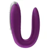 Satisfyer Double Fun - App-vezérelt párvibrátor (lila)