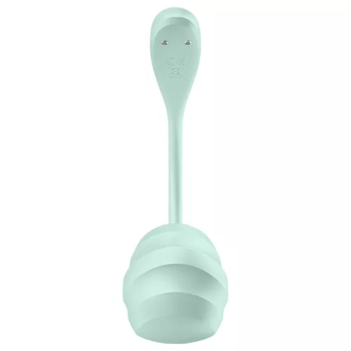 Satisfyer Smooth Petal - okos vibrációs tojás (zöld)
