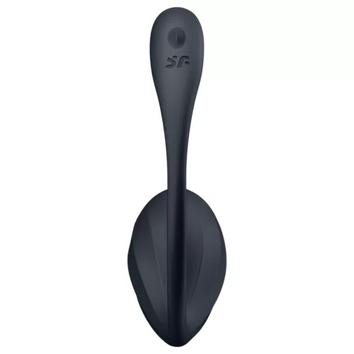 Satisfyer Ribbed Petal - rádiós vibrációs tojás (fekete)