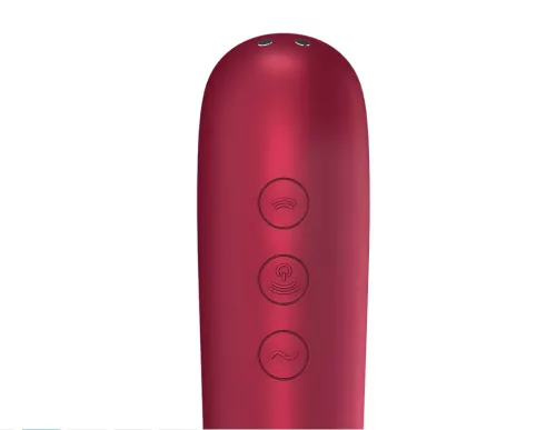Satisfyer Dual Love – App-vezérelt csiklóvibrátor (piros)