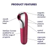 Satisfyer Dual Love – App-vezérelt csiklóvibrátor (piros)