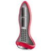 Satisfyer Rotator Plug 1 - gyöngyös anál vibrátor (piros)
