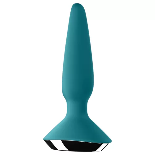 Satisfyer Plug-ilicious 1 – App-vezérelt análvibrátor (zöld)