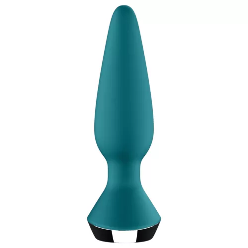 Satisfyer Plug-ilicious 1 – App-vezérelt análvibrátor (zöld)