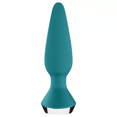 Satisfyer Plug-ilicious 1 – App-vezérelt análvibrátor (zöld)