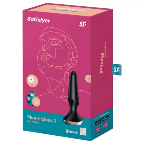 / Satisfyer Plug-ilicious 2 – App-vezérelt análvibrátor (fekete)
