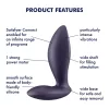 Satisfyer Power Plug – App-vezérelt análvibrátor (lila)