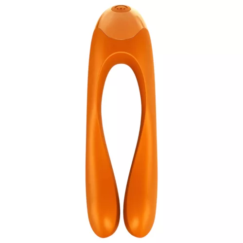 Satisfyer Candy Cane - akkus, vízálló kétágú vibrátor (narancs)